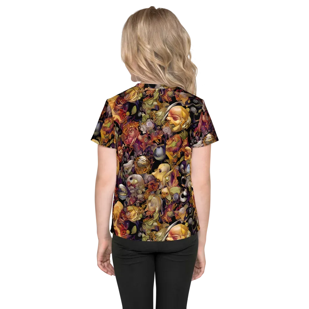 Arcimboldo Abundance on Kids Crew Neck T-Shirt — Back