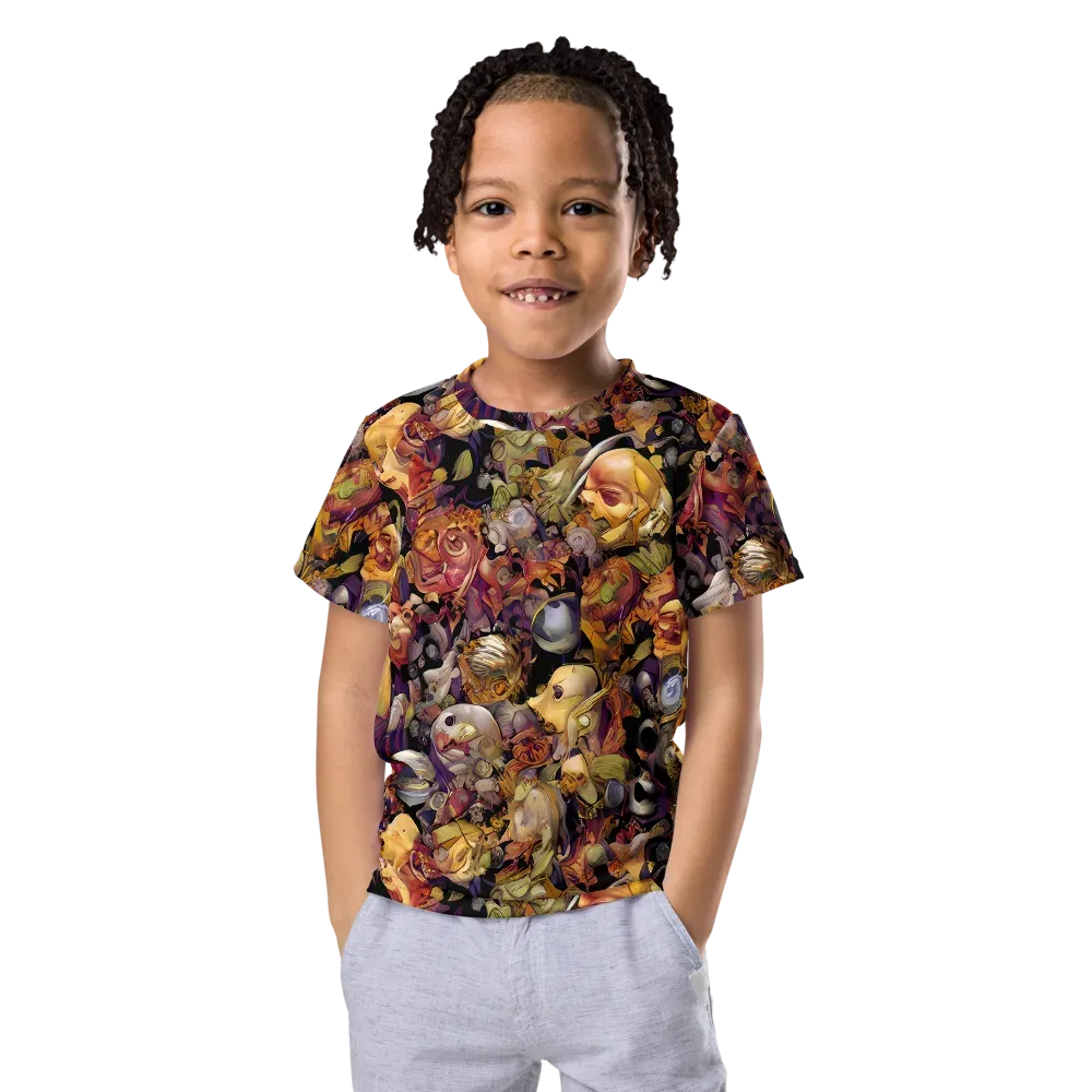 Arcimboldo Abundance on Kids Crew Neck T-Shirt — Front