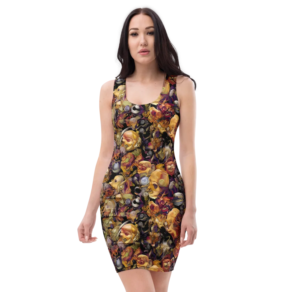 Arcimboldo Abundance on Bodycon Dress — Front