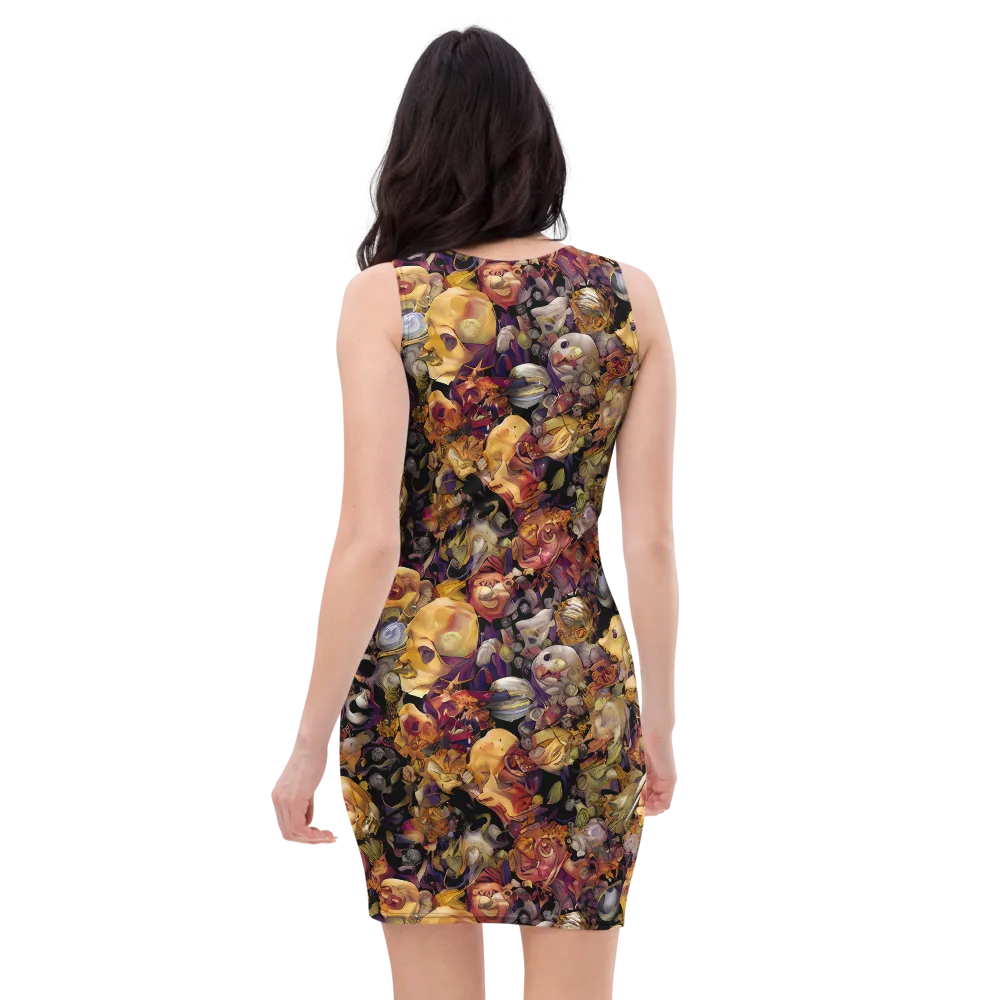 Arcimboldo Abundance on Bodycon Dress — Back