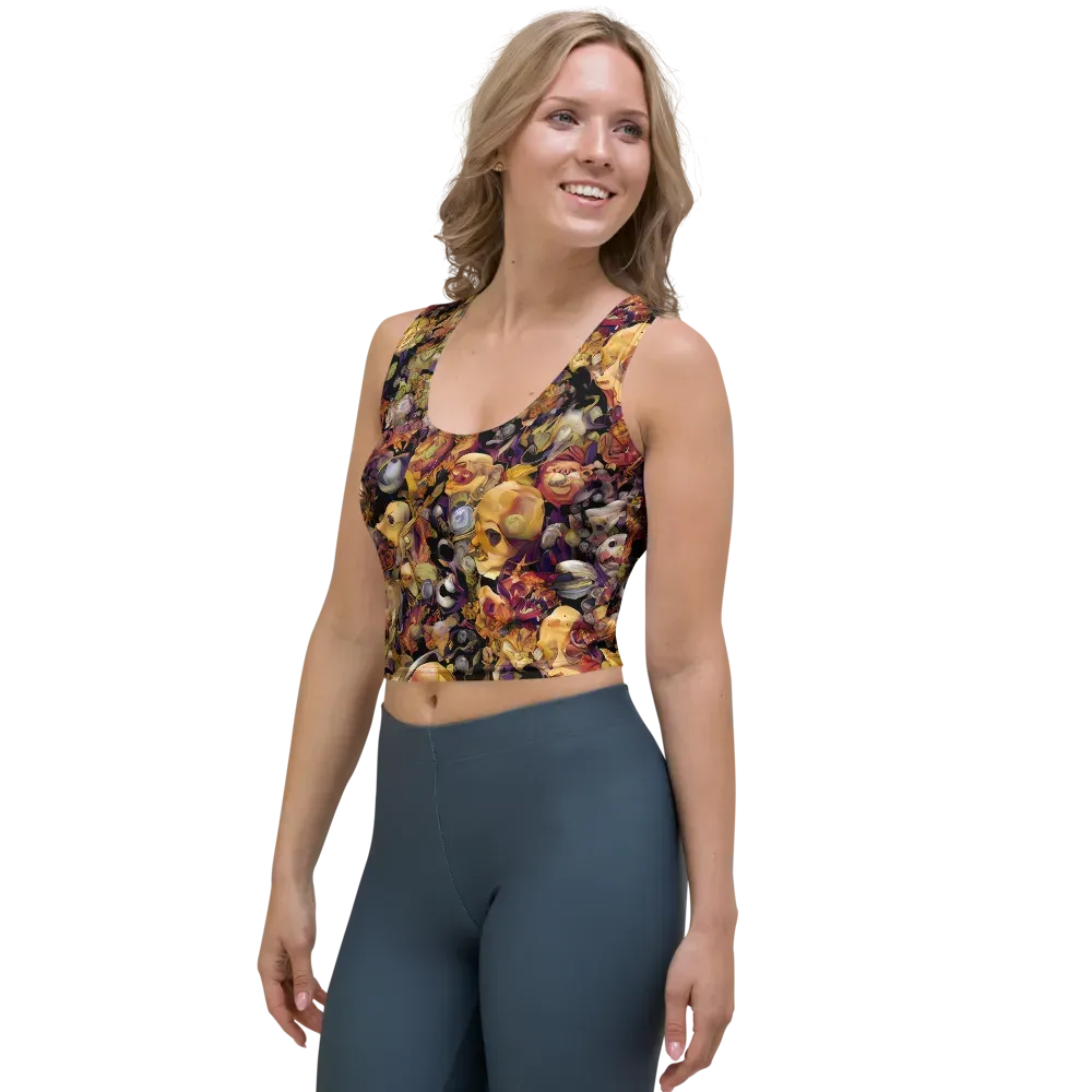 Arcimboldo Abundance on Crop Top — Left Front