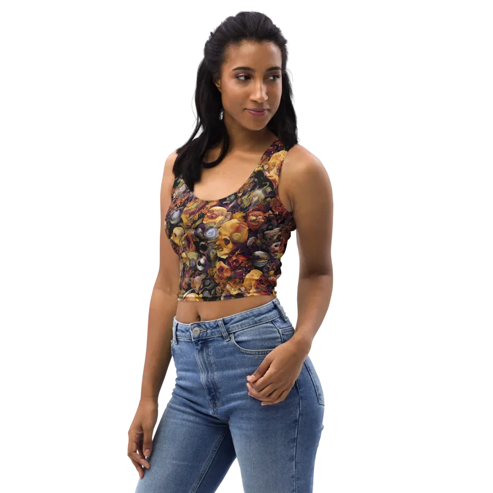 Arcimboldo Abundance on Crop Top — Left Front