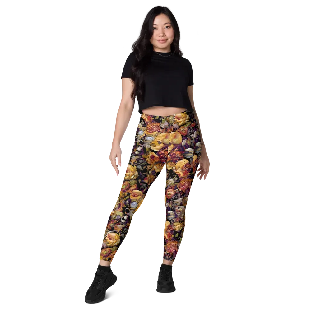 Arcimboldo Abundance on Leggings with Pockets — Front
