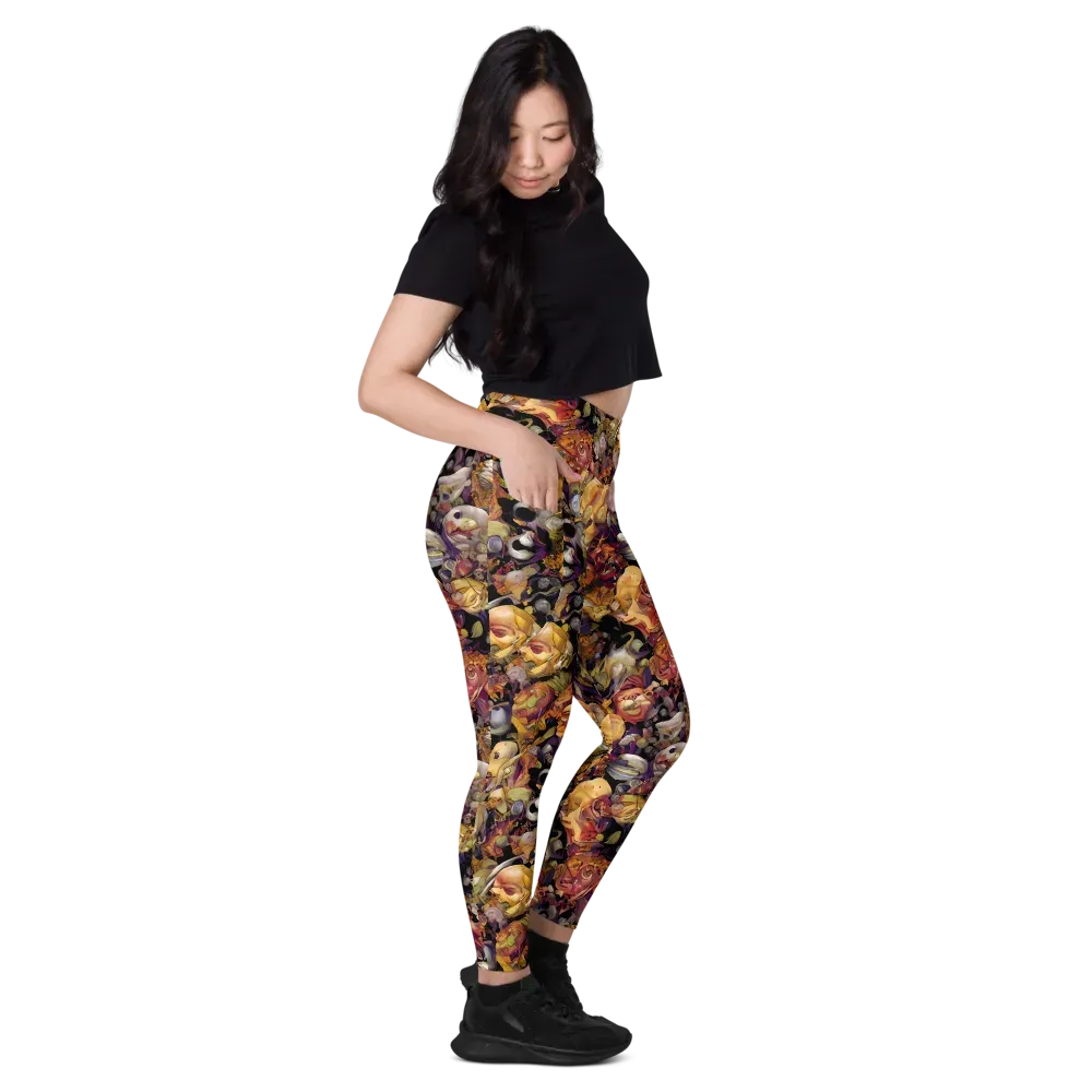Arcimboldo Abundance on Leggings with Pockets — Right