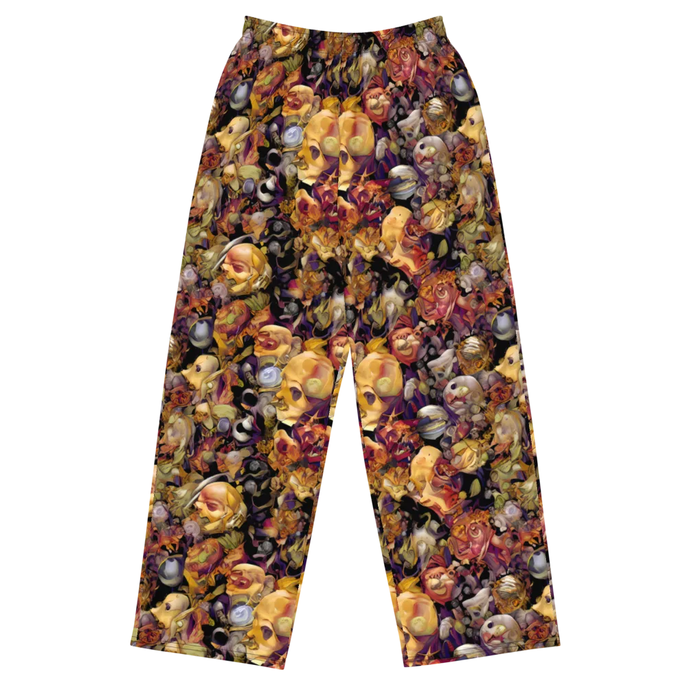 Arcimboldo Abundance on Wide-Leg Pants — Front