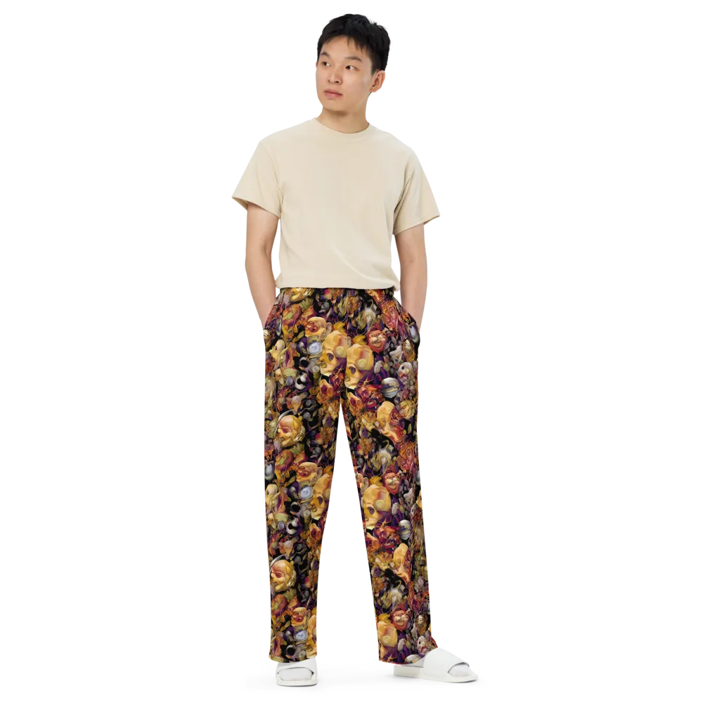 Arcimboldo Abundance on Wide-Leg Pants — Front