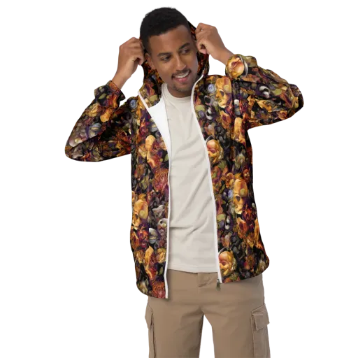 Arcimboldo Abundance on a Men's Windbreaker