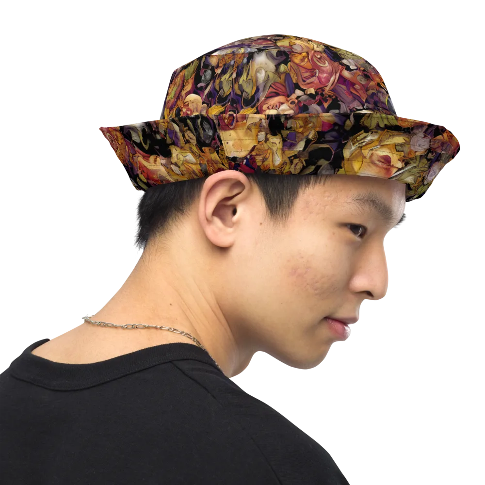 Arcimboldo Abundance on Reversible Bucket Hat — Right Outside