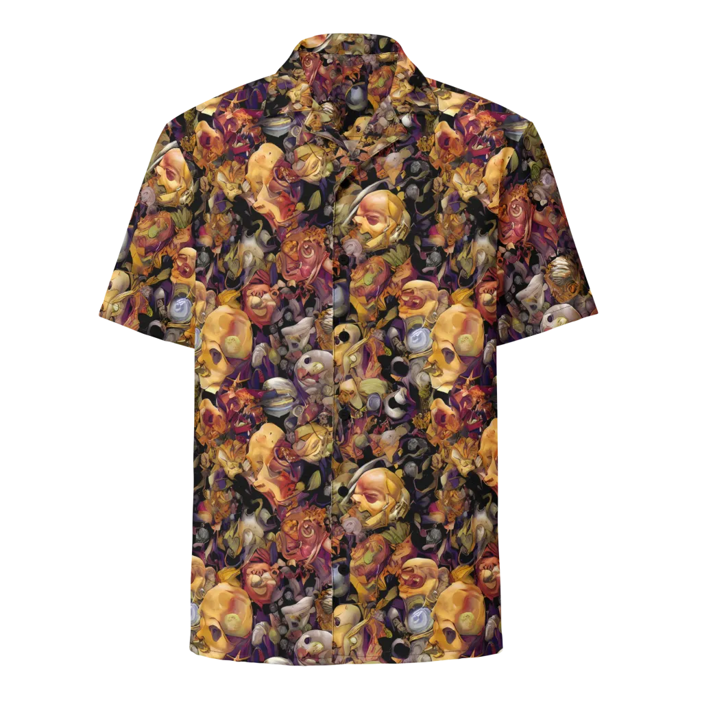 Arcimboldo Abundance on Button Shirt — Front