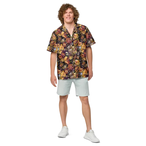 Arcimboldo Abundance on a Button Shirt