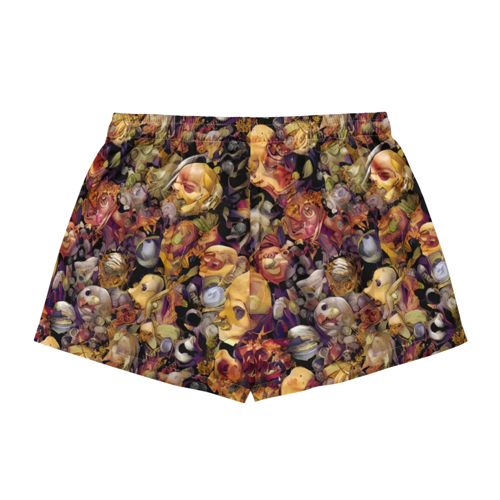 Arcimboldo Abundance on Women's Pajama Shorts — Back