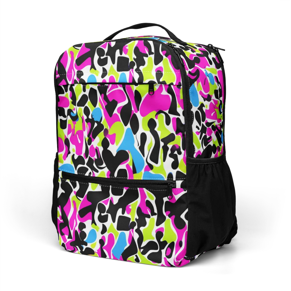 Electric Ink Garden on Utility Backpack — Left Front