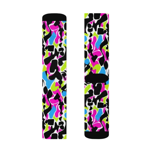 Electric Ink Garden on a Socks