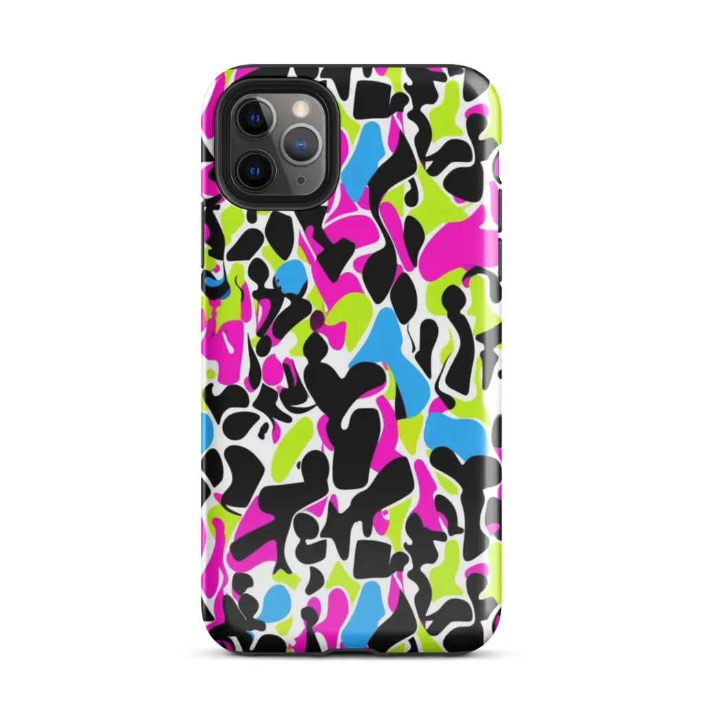 Electric Ink Garden on Tough Case for iPhone® — Front