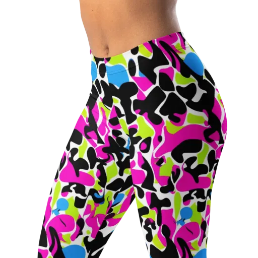 Electric Ink Garden on a Leggings