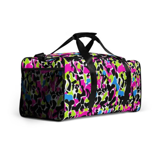 Electric Ink Garden on a Duffle Bag