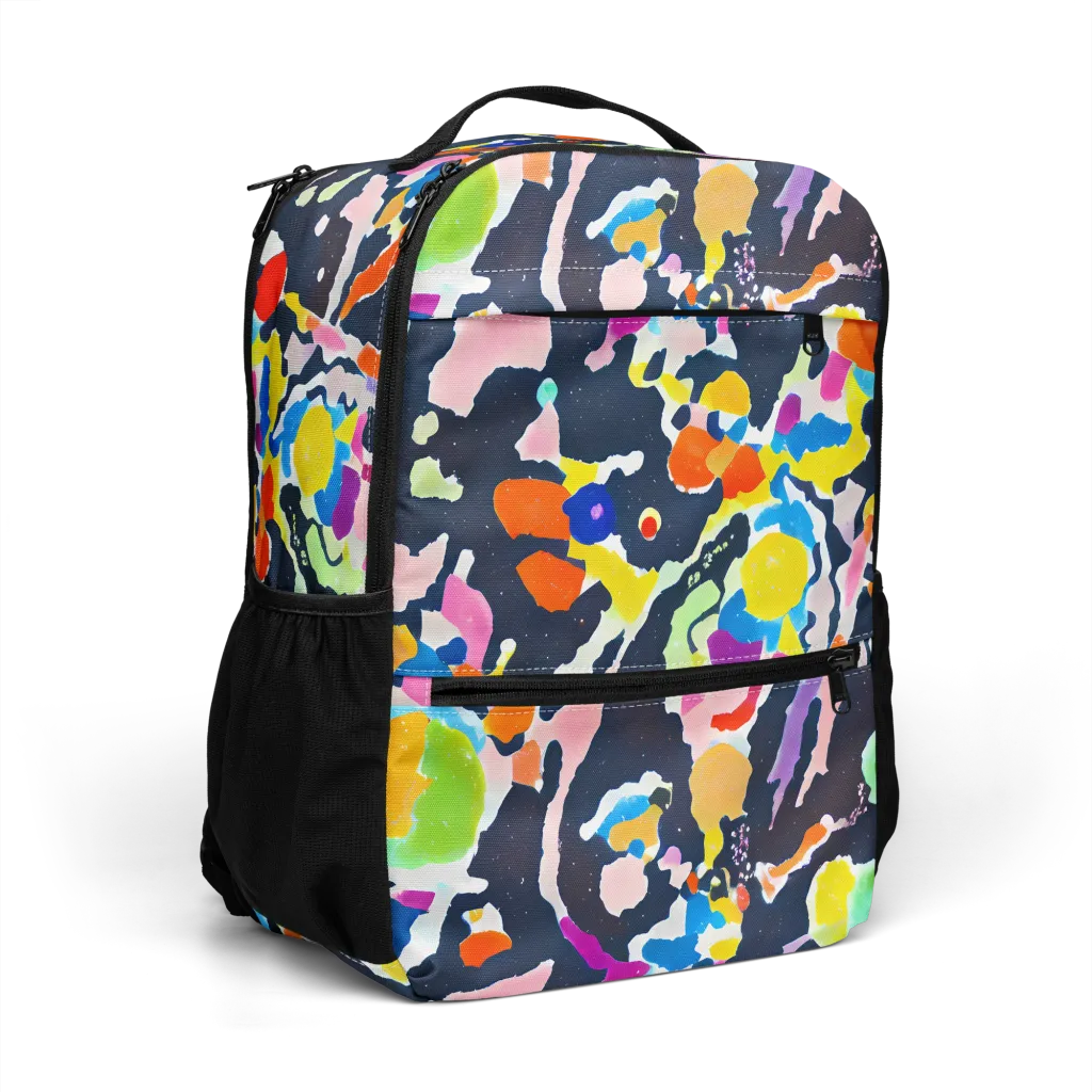 Kaleido Burst on Utility Backpack — Right Front