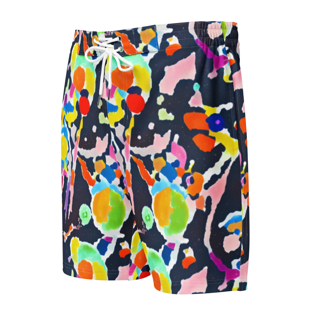 Kaleido Burst on Men's Board Shorts — Front
