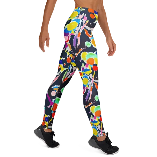 Kaleido Burst on a Yoga Leggings
