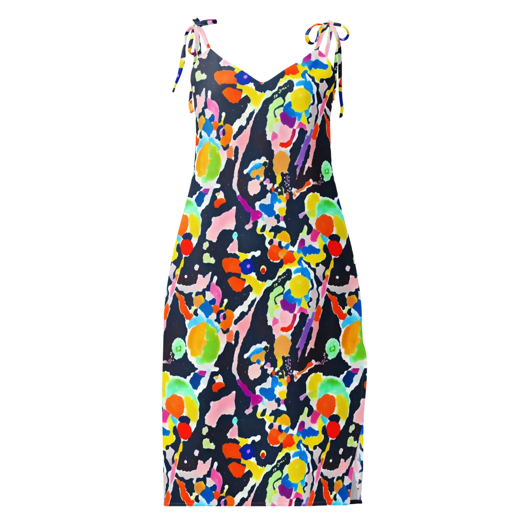 Kaleido Burst on Slip Dress — Front