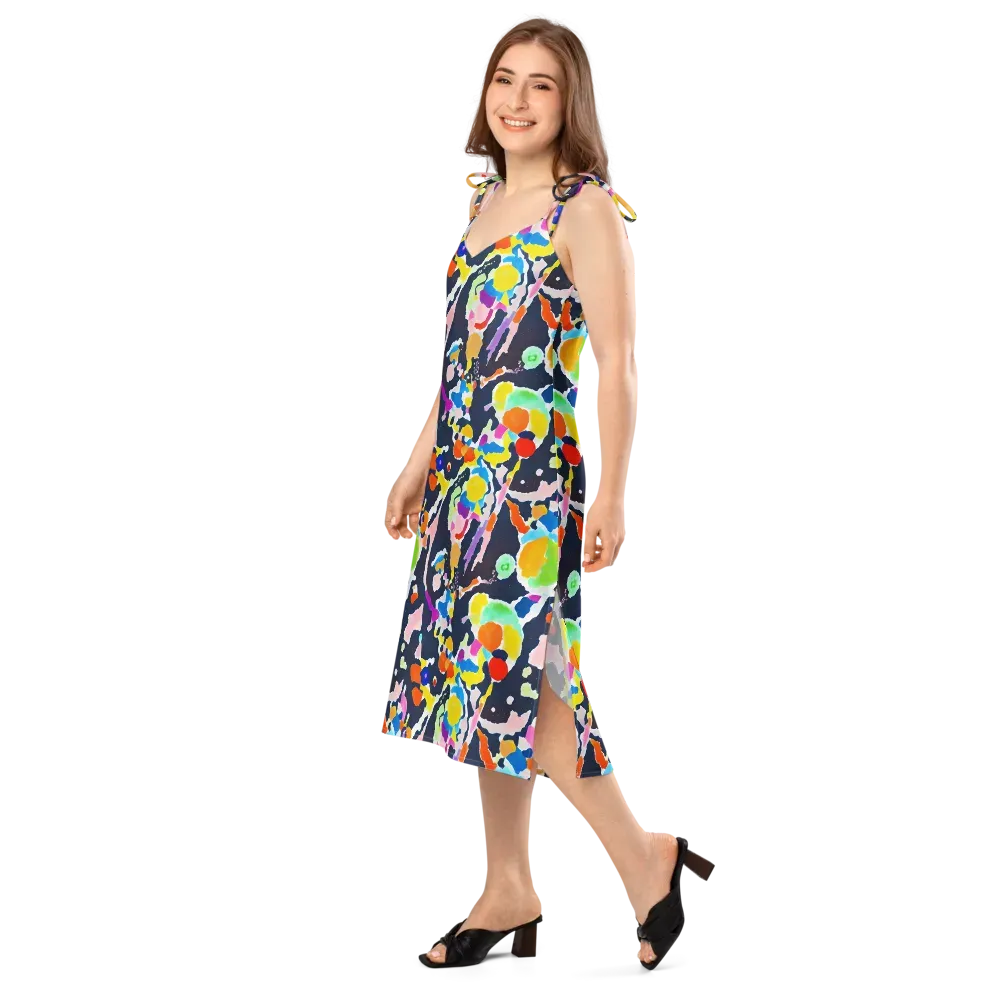 Kaleido Burst on Slip Dress — Left Front