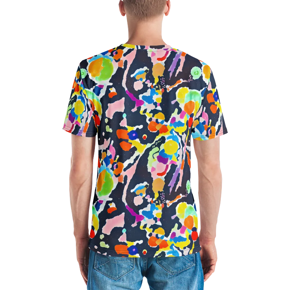 Kaleido Burst on Men's Crew Neck T-Shirt — Back