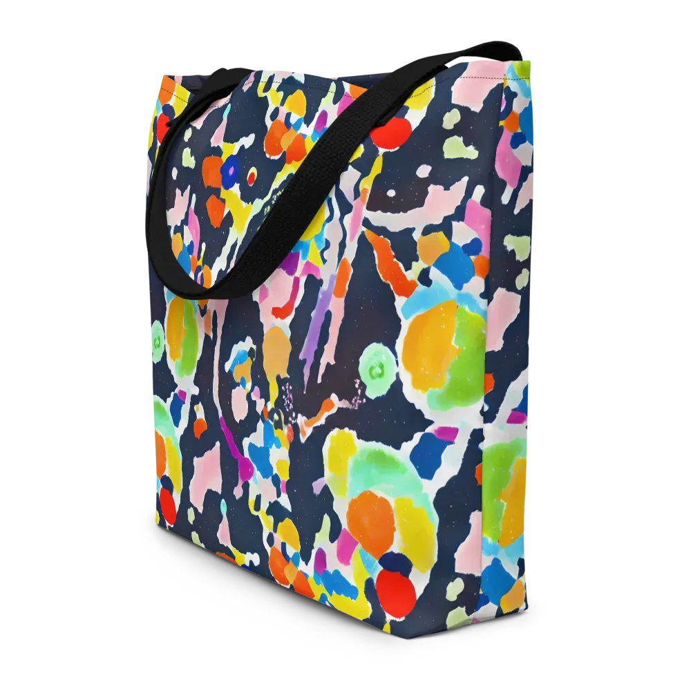 Kaleido Burst on Large Tote Bag W/ Pocket — Front