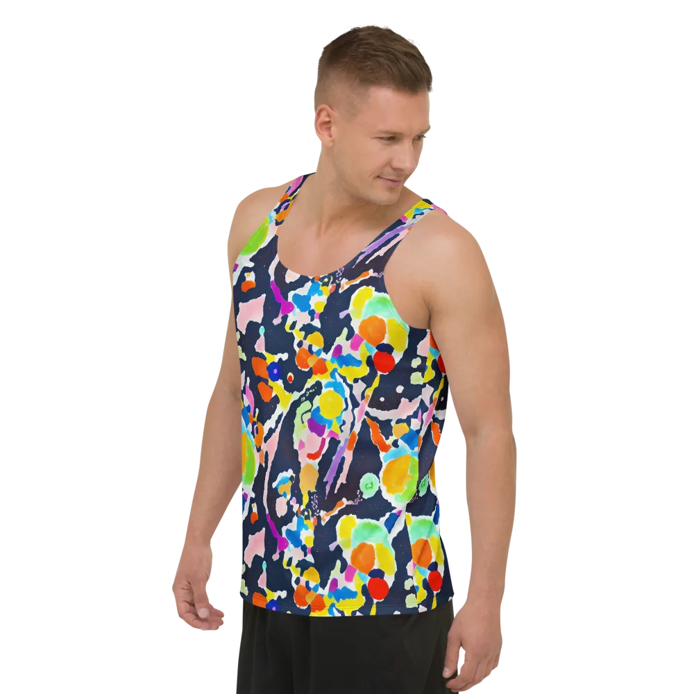 Kaleido Burst on Men's Tank Top — Left Front