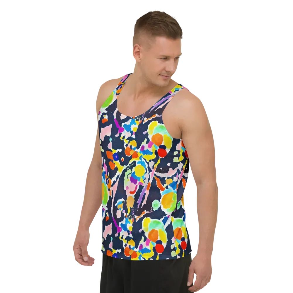 Kaleido Burst on Men's Tank Top — Left Front