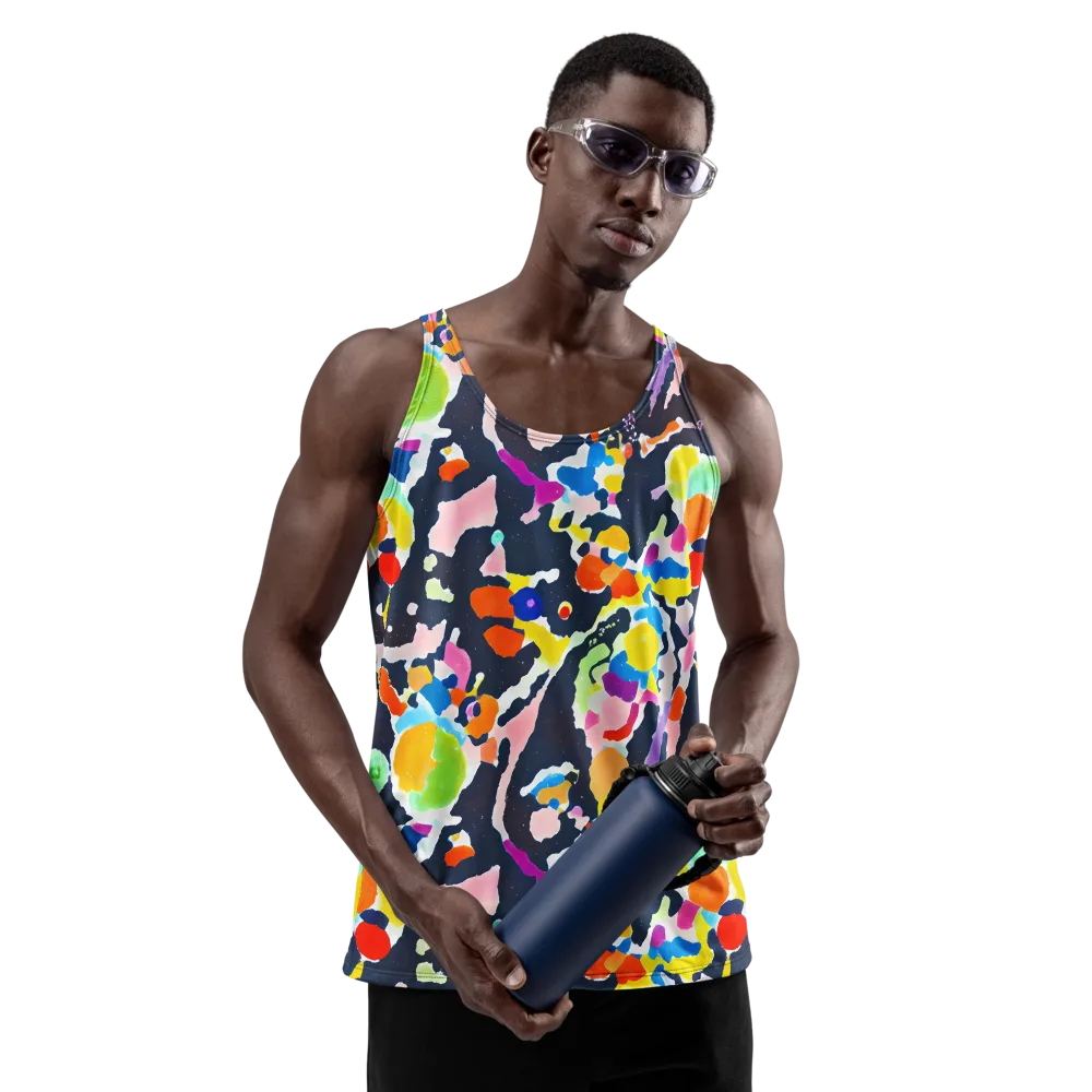 Kaleido Burst on Men's Tank Top — Front