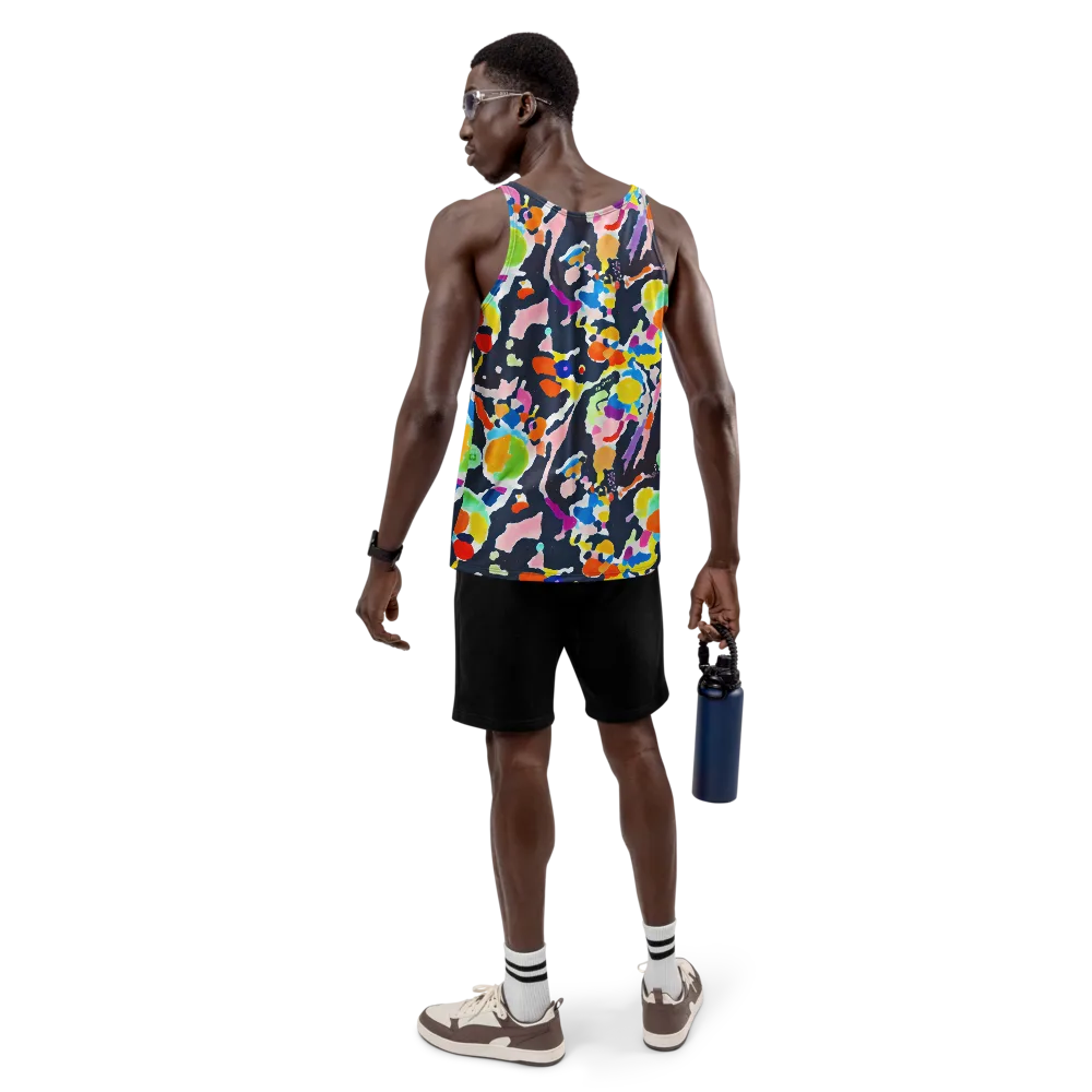 Kaleido Burst on Men's Tank Top — Back