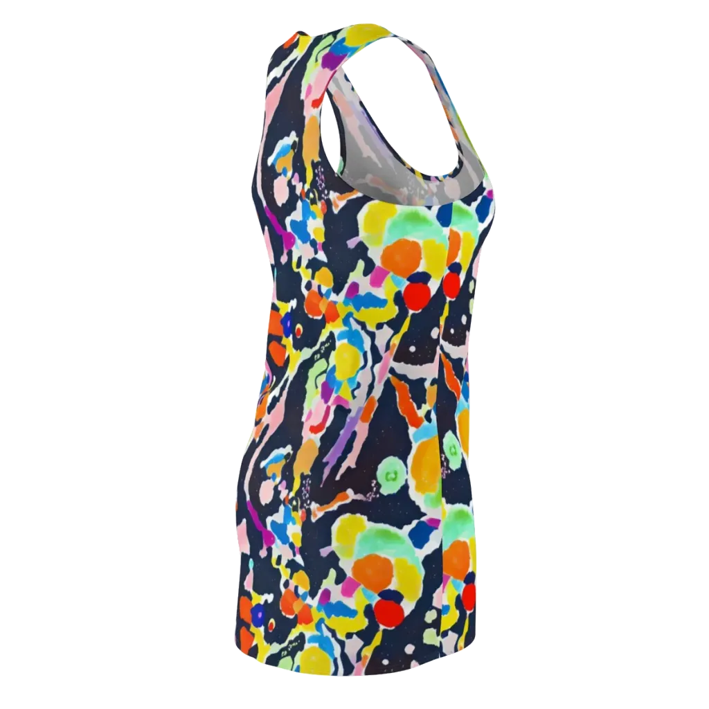 Kaleido Burst on Racerback Dress — Back Side
