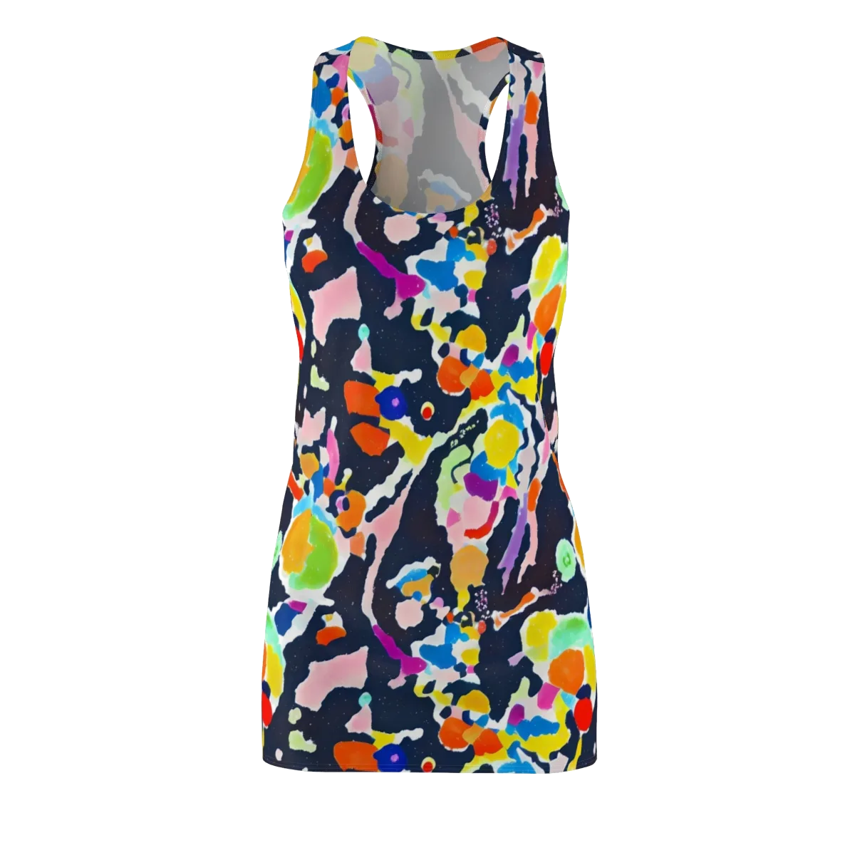 Kaleido Burst on Racerback Dress — Front