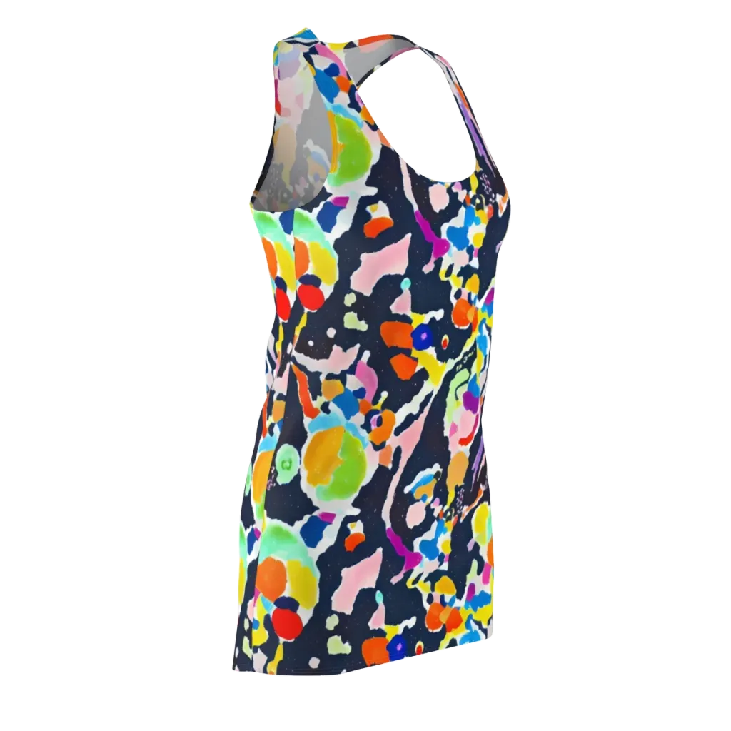 Kaleido Burst on Racerback Dress — Front Side