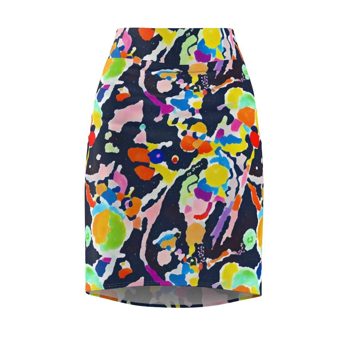 Kaleido Burst on Pencil Skirt — Front