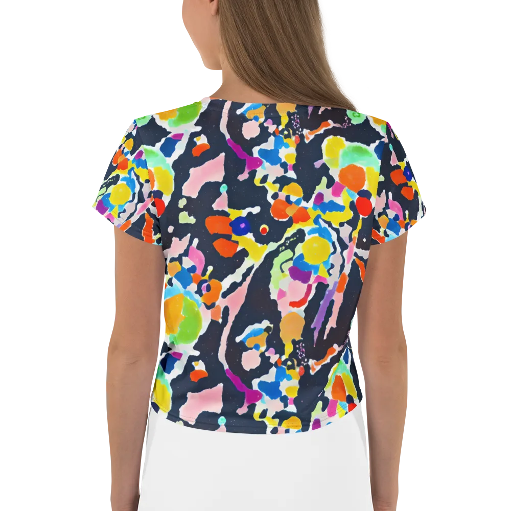 Kaleido Burst on Crop Tee — Back