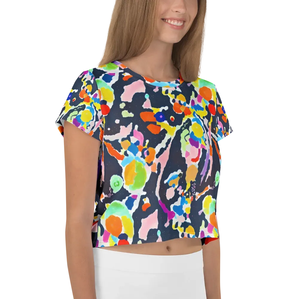 Kaleido Burst on Crop Tee — Right