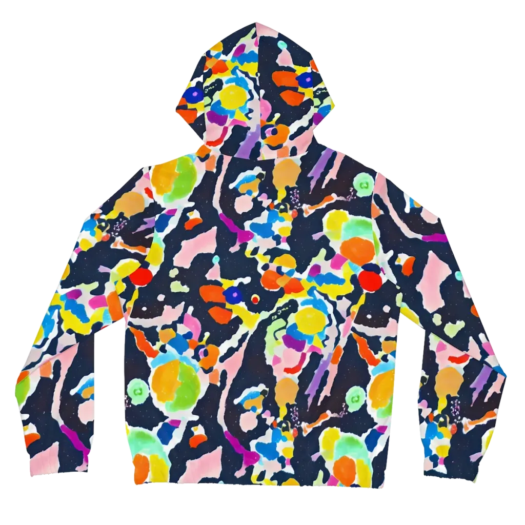 Kaleido Burst on Women's Full-Zip Hoodie — Back