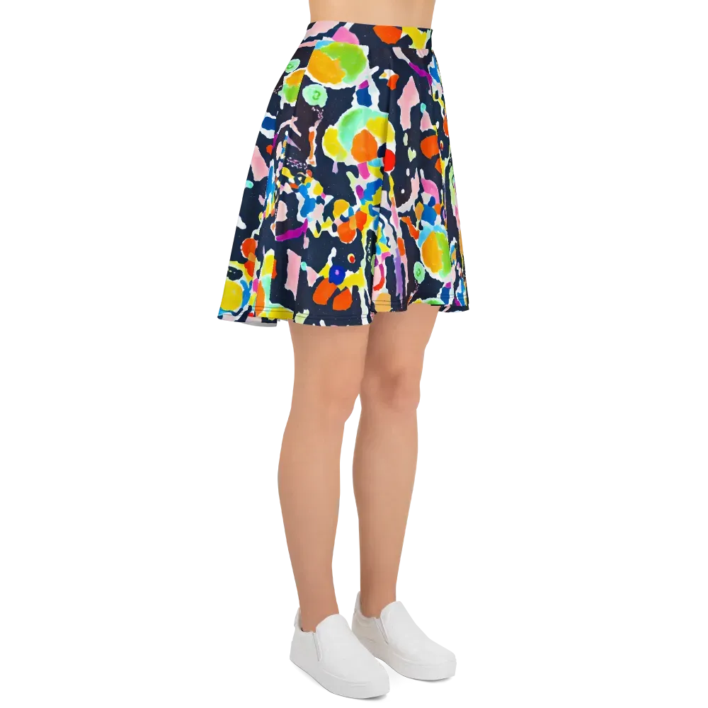 Kaleido Burst on Skater Skirt — Right