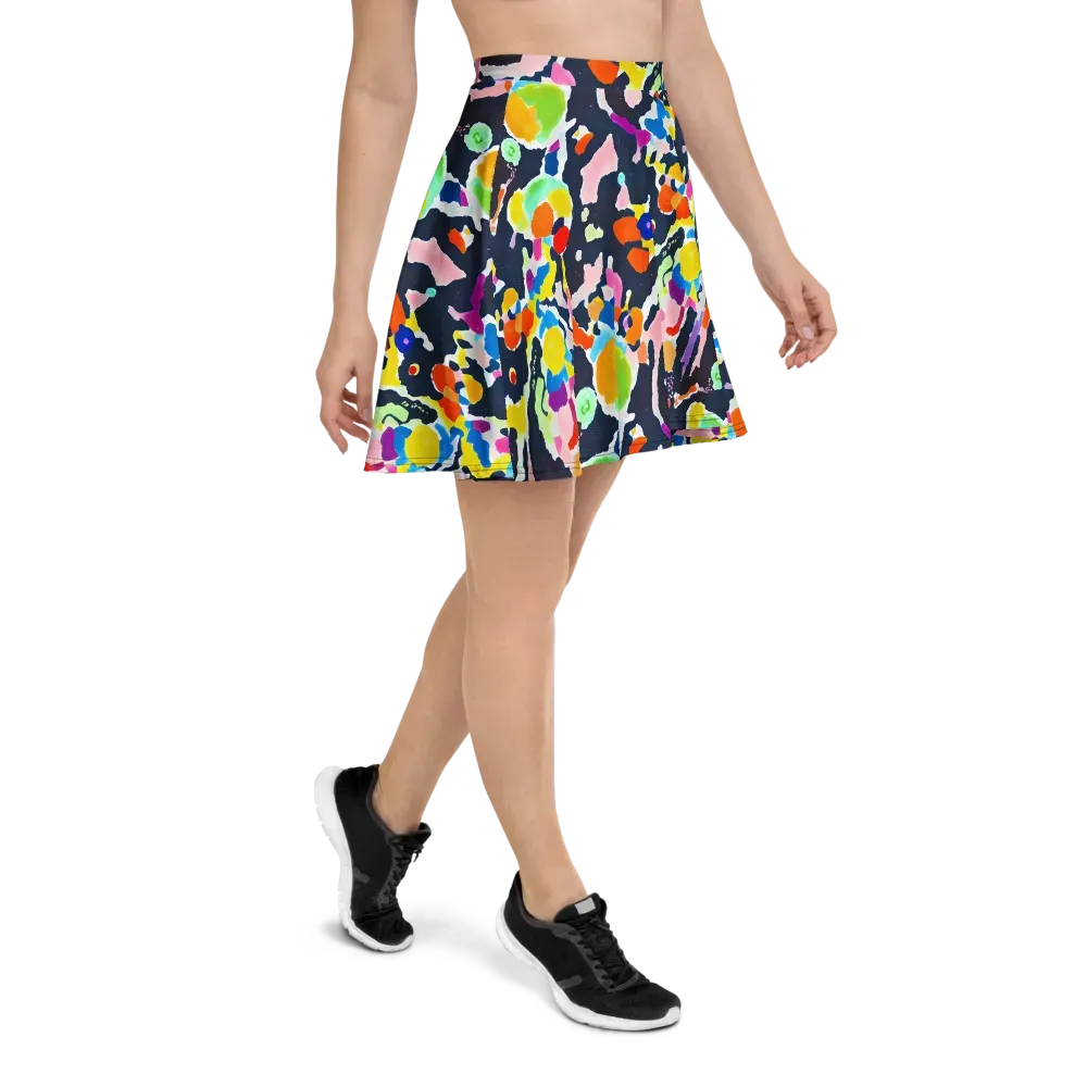 Kaleido Burst on Skater Skirt — Right