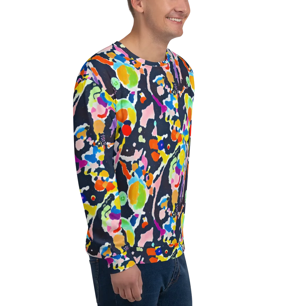 Kaleido Burst on Sweatshirt — Right Front