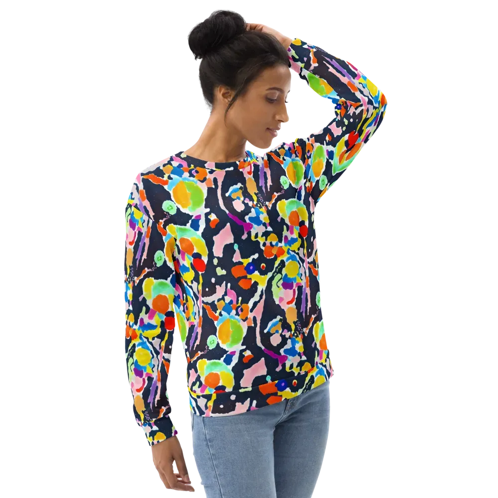 Kaleido Burst on Sweatshirt — Right Front
