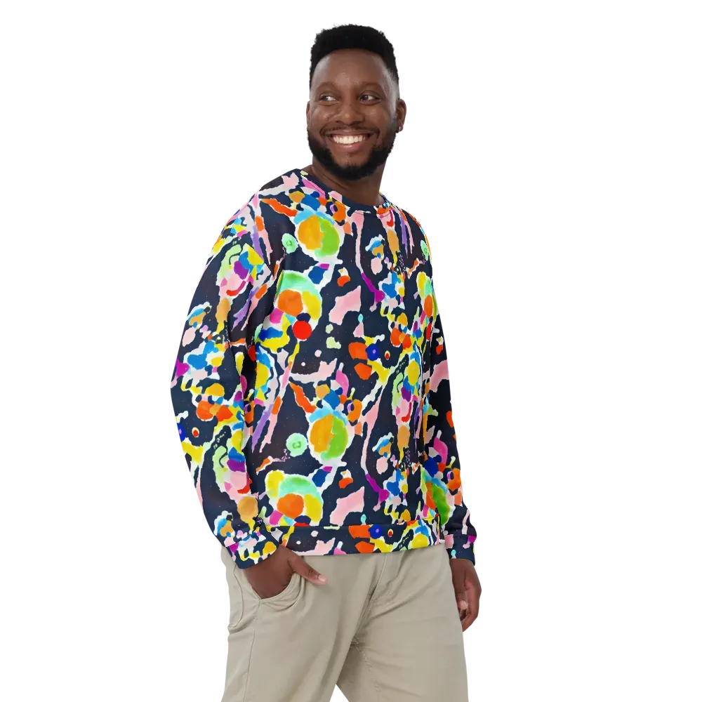 Kaleido Burst on Sweatshirt — Front