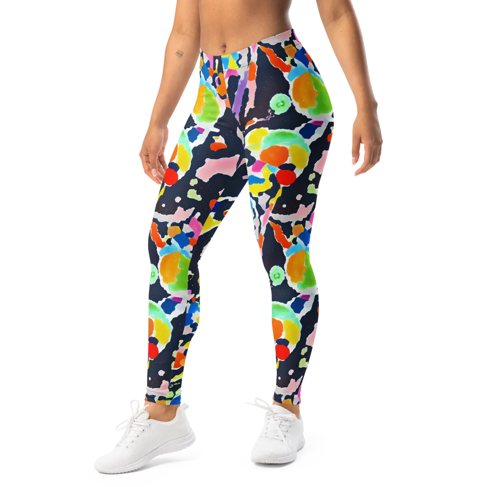 Kaleido Burst on Leggings — Left Front
