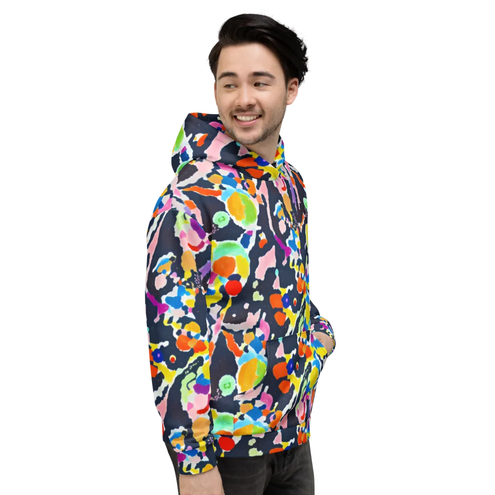 Kaleido Burst on Hoodie — Right