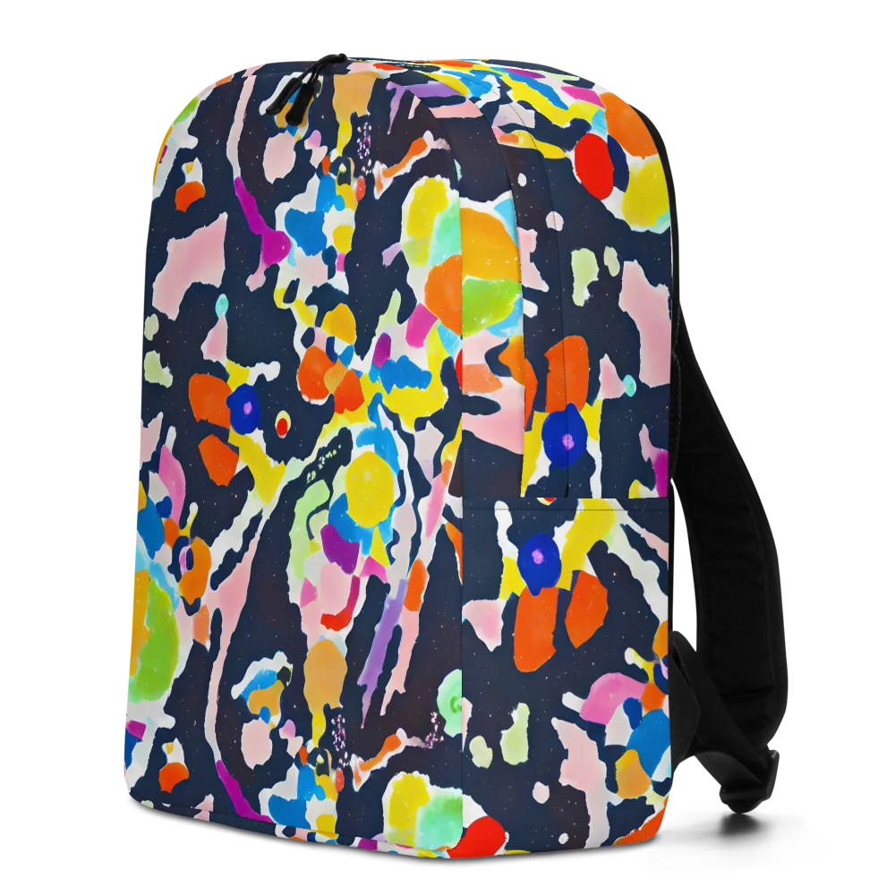 Kaleido Burst on Minimalist Backpack — Left