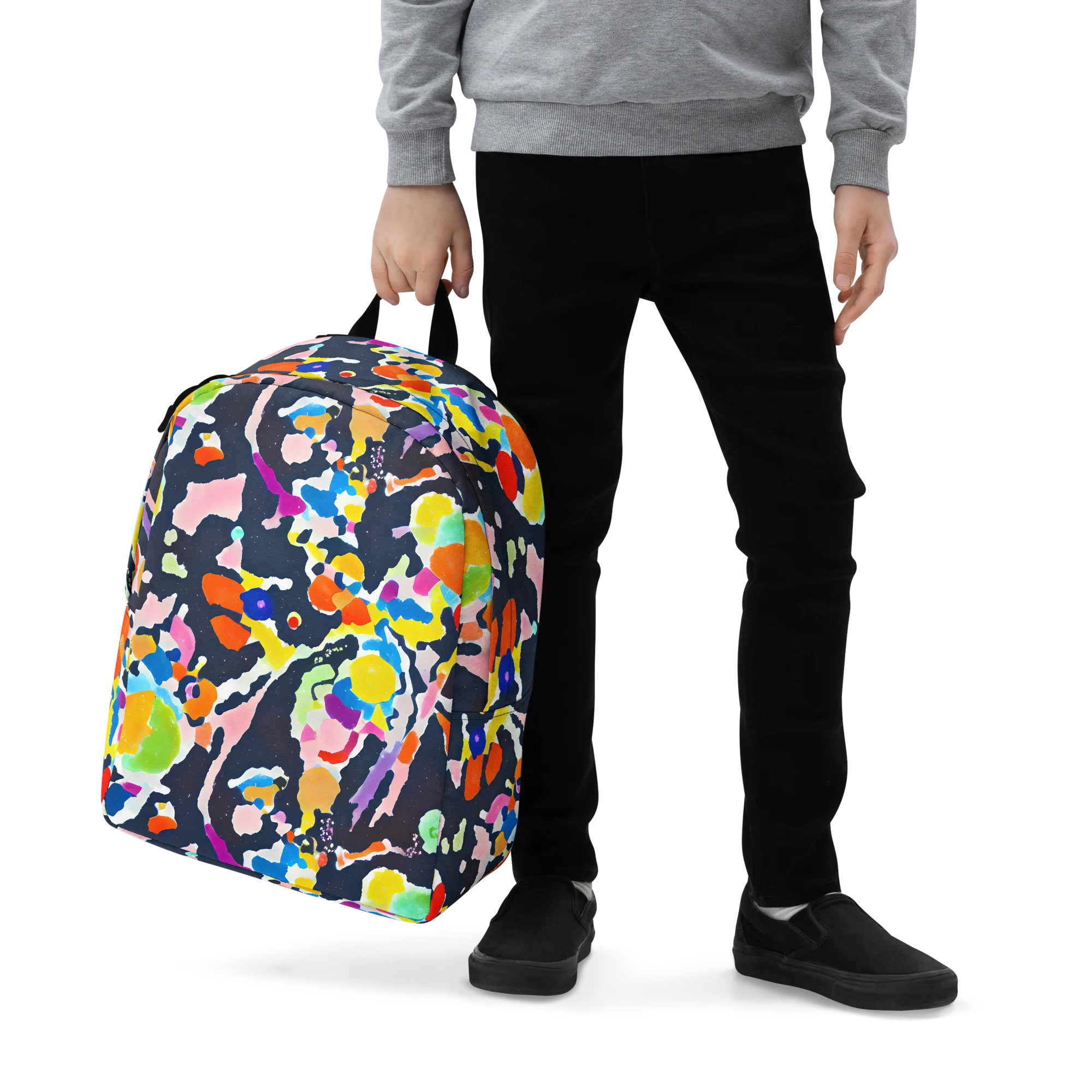 Kaleido Burst on Minimalist Backpack — Zoomed-in