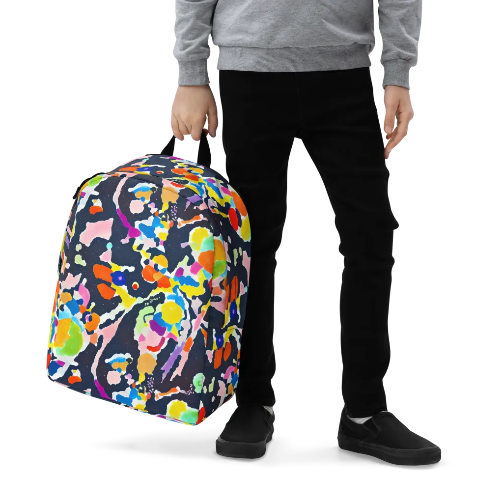 Kaleido Burst on Minimalist Backpack — Zoomed-in