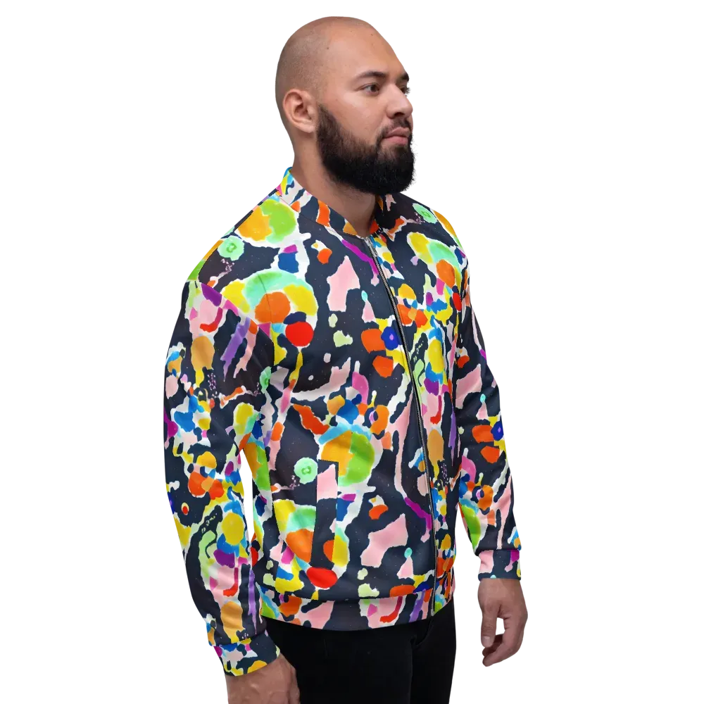 Kaleido Burst on Bomber Jacket — Right
