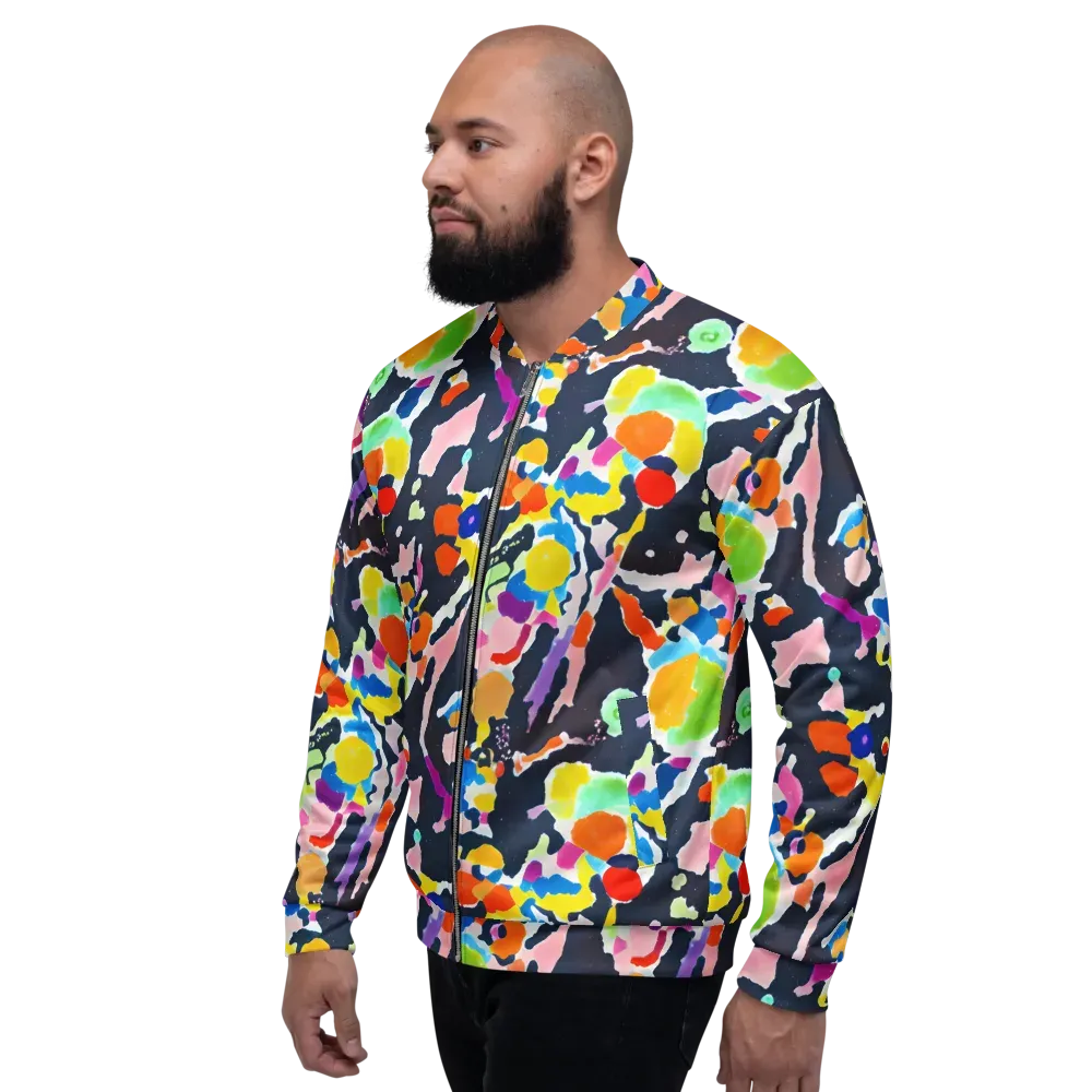 Kaleido Burst on Bomber Jacket — Left